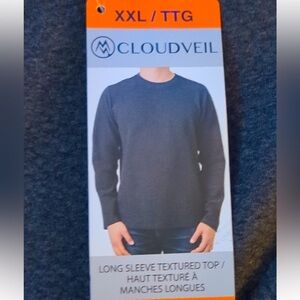 XXL: 🩶Cloudveil Textured Long Sleeve Sweater